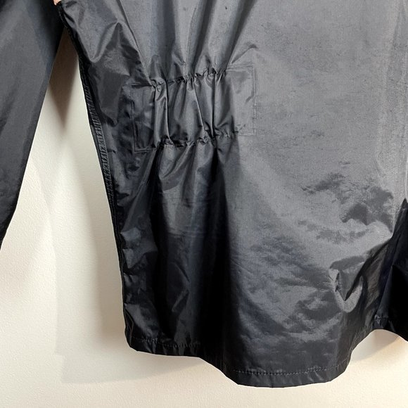 Harley Davidson Rain Jacket Mens Medium Black Nylon Spell Out Motorcycles Zip Up - Picture 7 of 14